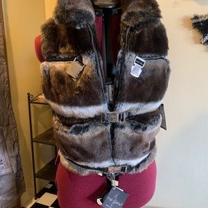 Baby Phat y2k faux fur vest